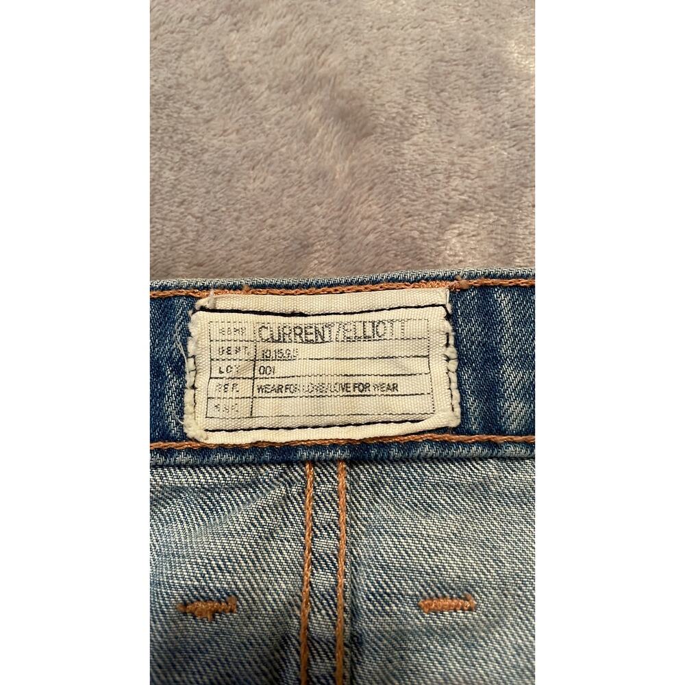 CURRENT/ELLIOTT PATCHED JEANS RARE - Picture 4 of 7